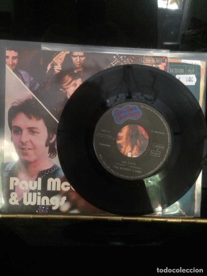 Discos de vinilo: PAUL McCARTNEY & WINGS. My Love. - Foto 3