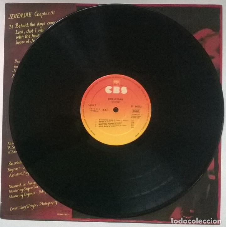 Discos de vinilo: Bob Dylan. Saved. CBS, Spain 1980 LP + 2 encartes - Foto 7