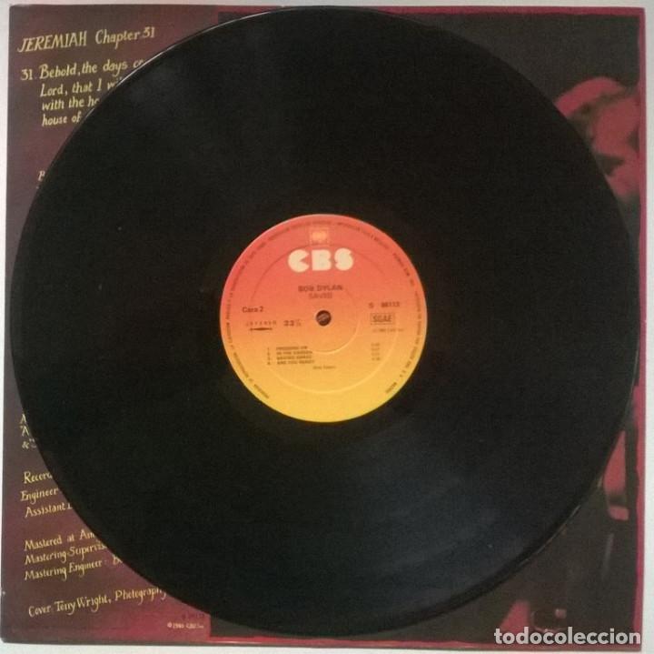 Discos de vinilo: Bob Dylan. Saved. CBS, Spain 1980 LP + 2 encartes - Foto 8