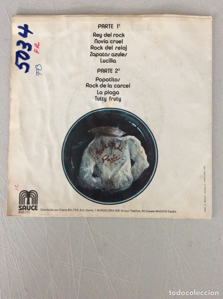 Discos de vinilo: Rock and roll party . Berta. - Foto 2