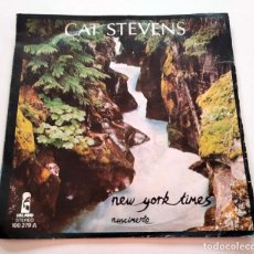 Discos de vinilo: VINILO SINGLE DE CAT STEVENS. NEW YORK TIMES. 1978.. Lote 298163503