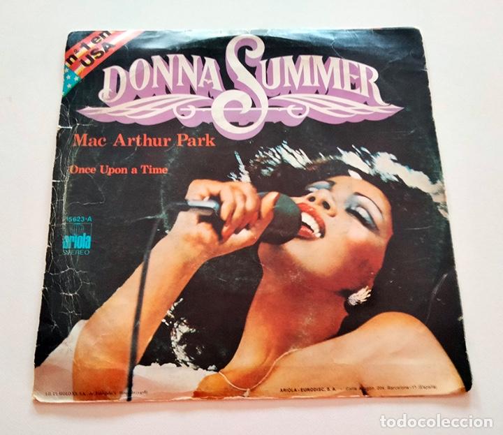 Discos de vinilo: VINILO SINGLE DE DONNA SUMMER. ONCE UPON A TIME. 1978. - Foto 2