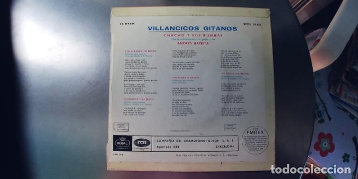 Discos de vinilo: CHACHO-EP VILLANCICOOS GITANOS-NUEVO - Foto 2