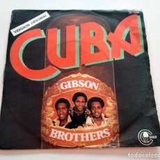 Discos de vinilo: VINILO SINGLE DE GIBSON BROTHERS. CUBA. 1979.. Lote 298199608