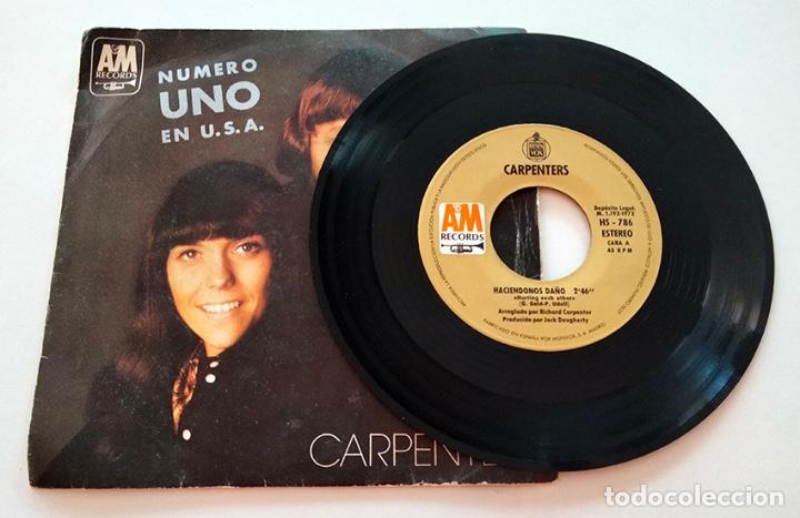 Discos de vinilo: VINILO SINGLE DE CARPENTERS. HACIENDONOS DA&Ntilde;O. 1972. - Foto 3