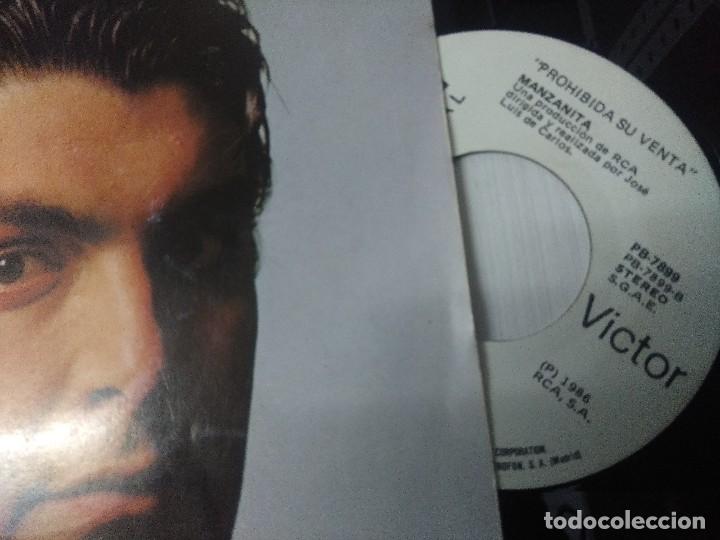Discos de vinilo: MANZANITA/MALAGA GITANA/SINGLE PROMOCIONAL. - Foto 2