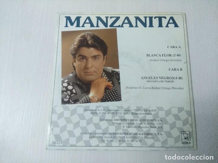 Discos de vinilo: MANZANITA/BLANCA FLOR/SINGLE. - Foto 3