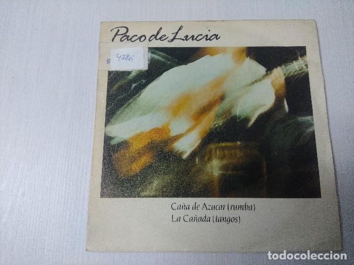 Discos de vinilo: PACO DE LUCIA/CA&Ntilde;A DE AZUCAR/SINGLE. - Foto 1