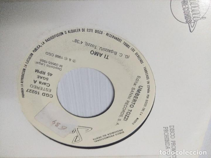 Discos de vinilo: TOZZI................LIVE/SINGLE PROMOCIONAL. - Foto 2