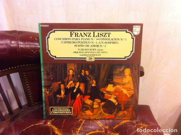 Disques de vinyle: LP. (LOS GRANDES COMPOSITORES, SALVAT) N&ordm; 20. LISZT