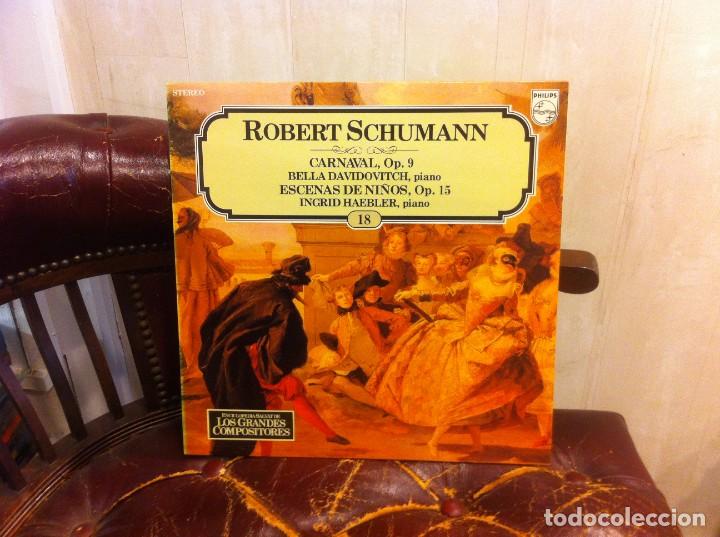 Discos de vinil: LP. (LOS GRANDES COMPOSITORES, SALVAT) N&ordm; 18. SCHUMANN