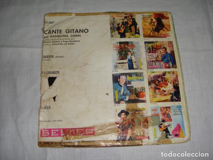 Discos de vinilo: Argentina Coral. Cante gitano. - Foto 2