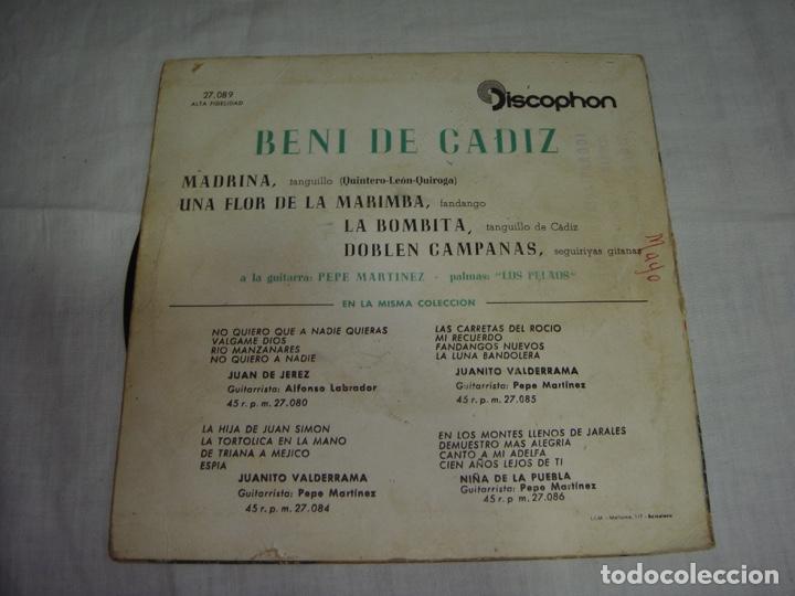Discos de vinilo: Fiesta Flamenca con EL BENI DE C&Aacute;DIZ - Foto 2