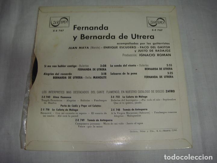 Discos de vinilo: Fernanda y Bernarda de Utrera. - Foto 2