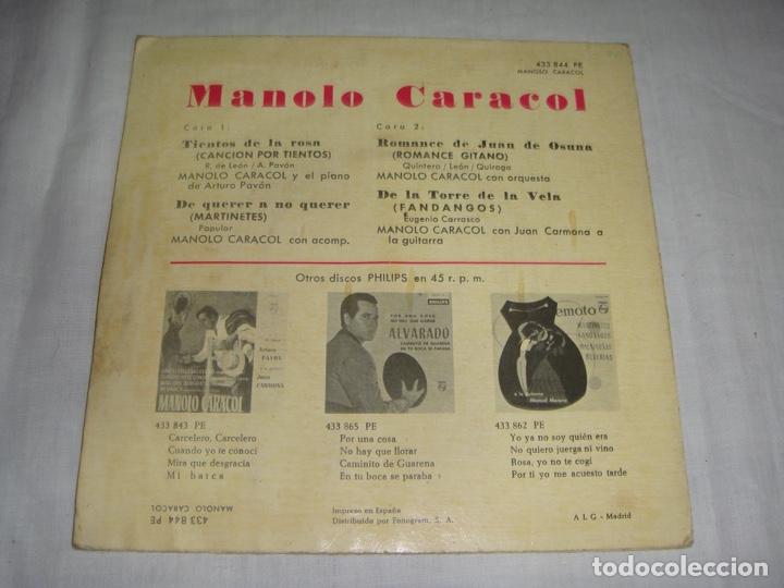 Discos de vinilo: MANOLO CARACOL. - Foto 2