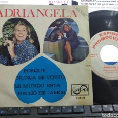 Discos de vinilo: ADRIANGELA SINGLE PROMOCIONAL PORQUE NUNCA SE CONTO 1966
