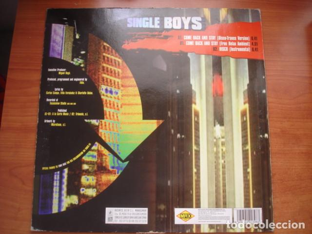 Discos de vinilo: Single Boys Come Back And Stay - Foto 2