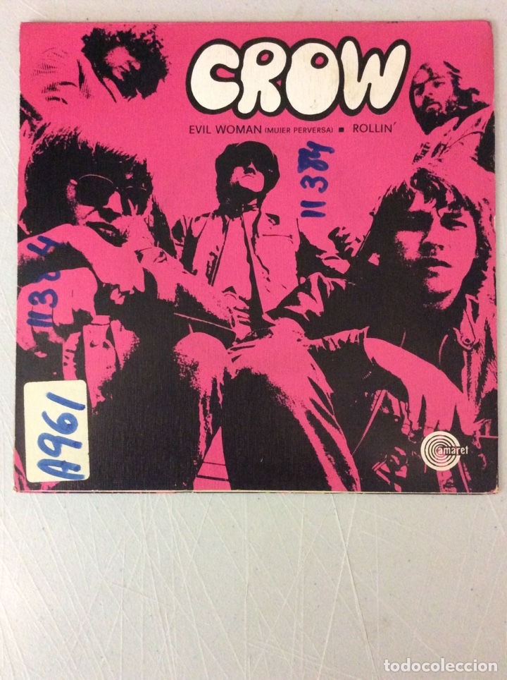 Discos de vinilo: Crow. Evil woman. Mujer perversa. Rollin&rsquo; - Foto 2
