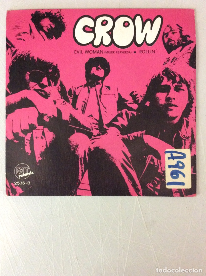 Discos de vinilo: Crow. Evil woman. Mujer perversa. Rollin&rsquo; - Foto 1