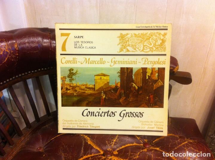 Discos de vinilo: LP. SARPE. N&ordm; 3. CHOPIN. CONCIERTO N&ordm; 7. CORELLI-MARCELLO-GEMINIANI-PERGOLESI. CONCIERTOS GROSSOS