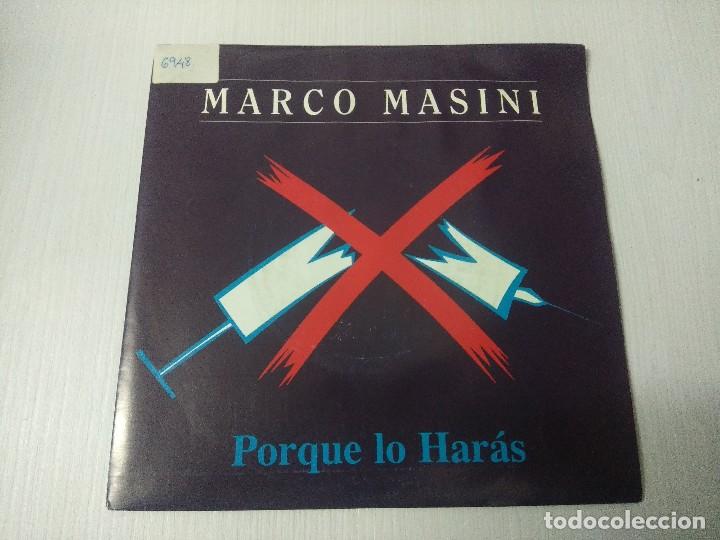 Discos de vinilo: MARCO MASINI/PORQUE LO HARAS/SINGLE. - Foto 1