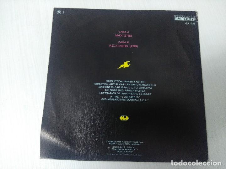 Discos de vinilo: PAOLO CONTE/MAX/SINGLE PROMOCIONAL. - Foto 3