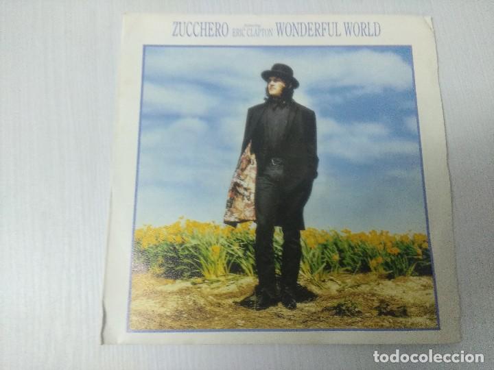 Discos de vinilo: ZUCCHERO-ERIC CLAPTON/WONDERFUL WORLD/SINGLE PROMOCIONAL. - Foto 1