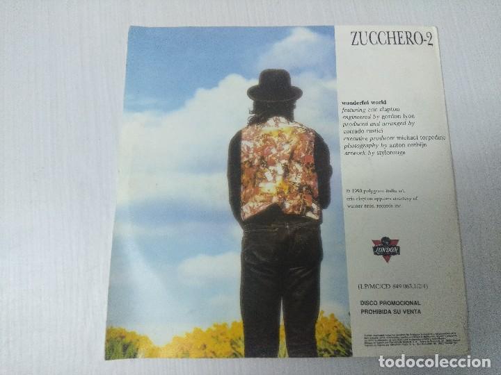 Discos de vinilo: ZUCCHERO-ERIC CLAPTON/WONDERFUL WORLD/SINGLE PROMOCIONAL. - Foto 3