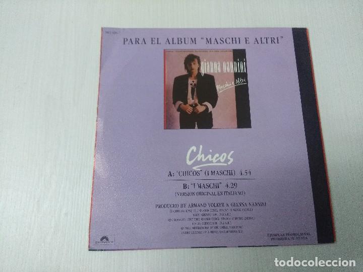 Discos de vinilo: GIANNA NANNINI/CHICOS/SINGLE PROMOCIONAL. - Foto 3