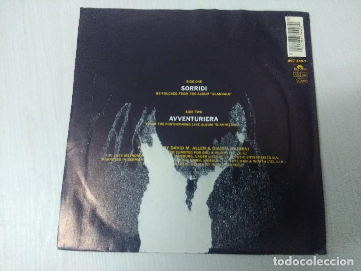 Discos de vinilo: GIANNA NANNINI/SORRIDI/SINGLE. - Foto 3