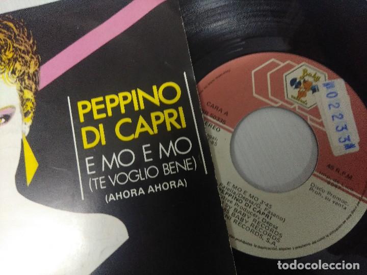 Discos de vinilo: PEPPINO DI CAPRI/E MO E MO/SINGLE PROMOCIONAL. - Foto 2