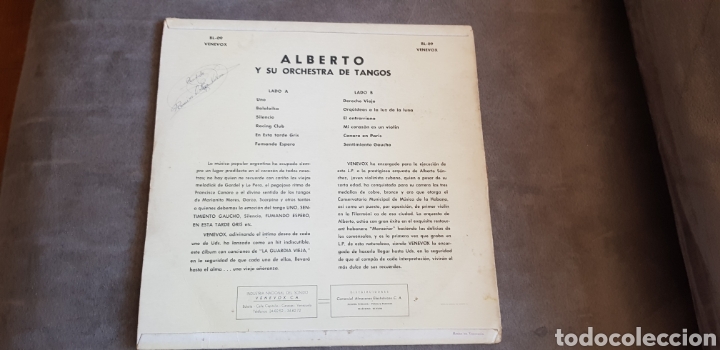 Discos de vinilo: Vinilo ALBERTO Y SU ORQUESTA DE TANGOS - Foto 2