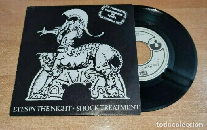Discos de vinil: PALLAS Eyes in the night 7&rdquo; SINGLE VINILO PROMO ESPA&Ntilde;A A&Ntilde;O 1984 PORTADA UNICA PARA ESPA&Ntilde;A 2 TEMAS