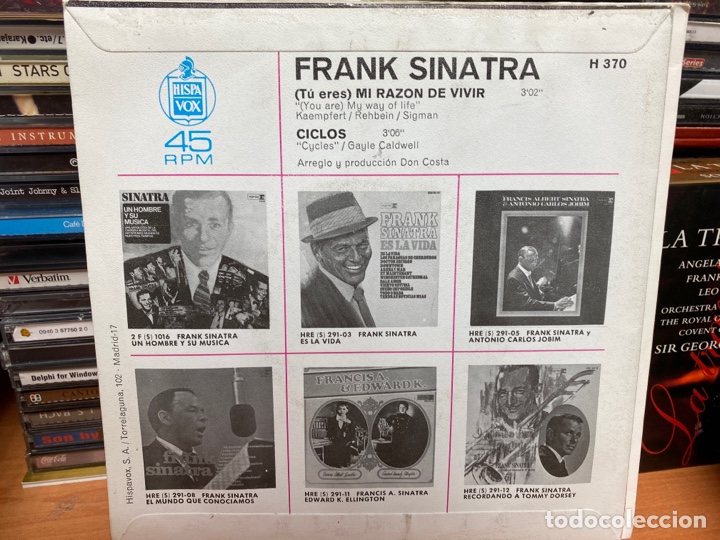 Discos de vinilo: Frank Sinatra - (Tu Eres) Mi Razon De Vivir / Ciclos (7&rdquo;, Single) - Foto 2