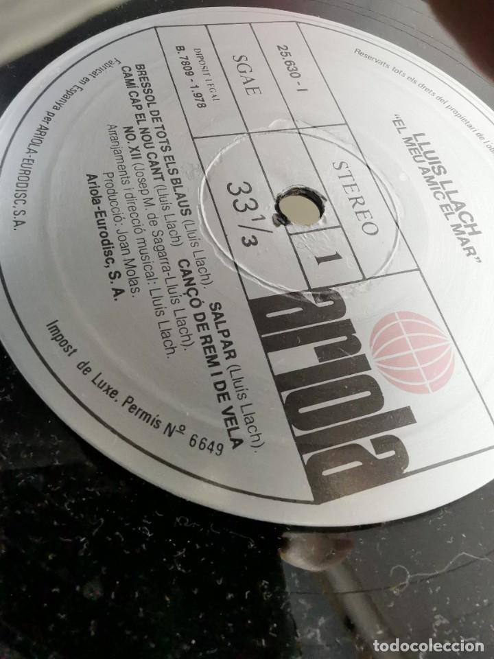 Discos de vinilo: Lluis Llach - El meu amic el mar - Ariola 25630-I - 1978 - Foto 7