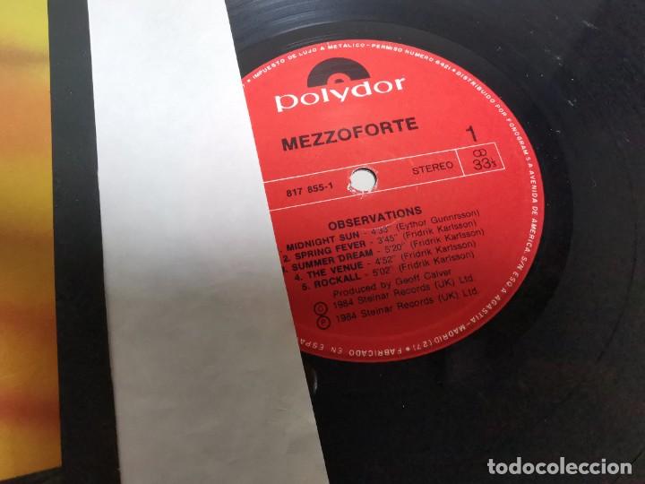 Discos de vinilo: MEZZOFORTE ( OBSERVATIONS ) 1984 - SPAIN LP33 POLYDOR - Foto 5