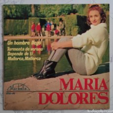 Discos de vinilo: MARIA DOLORES -UN HOMBRE LLEGO EP -1965 DISCO VERGARA EN EXCELETE ESTADO AUTOGRAFIADO POR Mª DOLORES. Lote 298575148