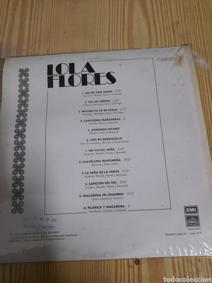 Discos de vinilo: Vinilo de Lola Flores de 1972 - Foto 2