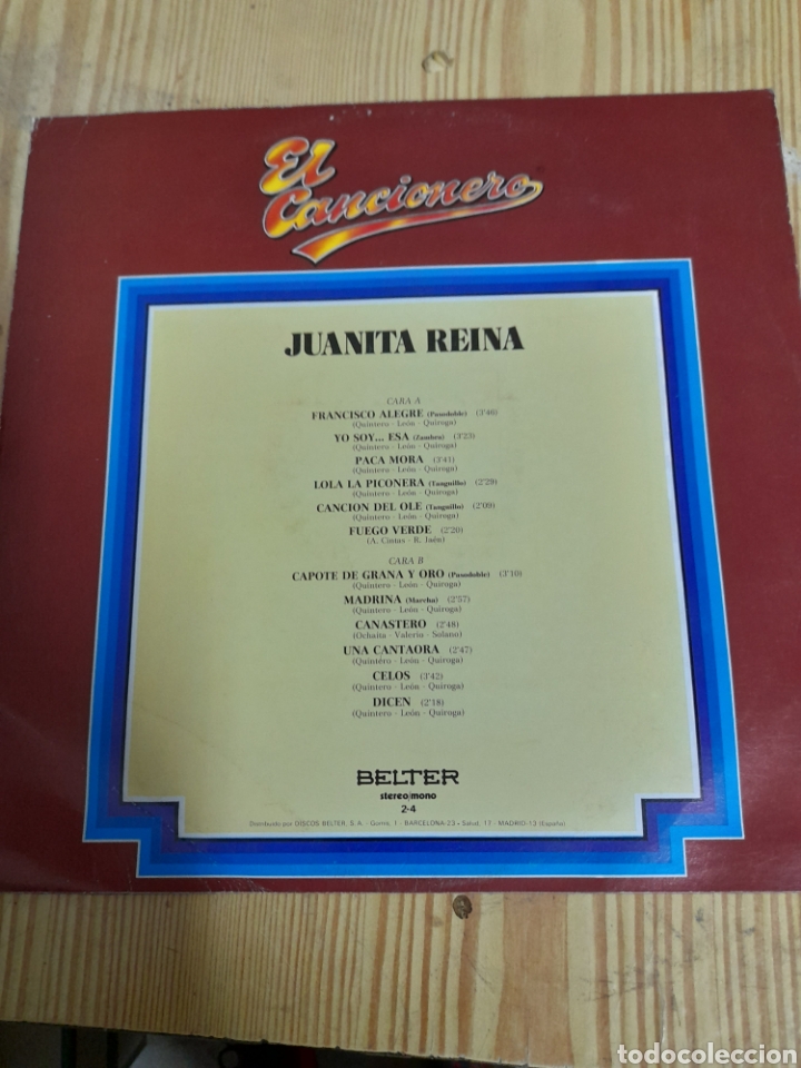 Discos de vinilo: Vinilo de Juanita Reina - Foto 2