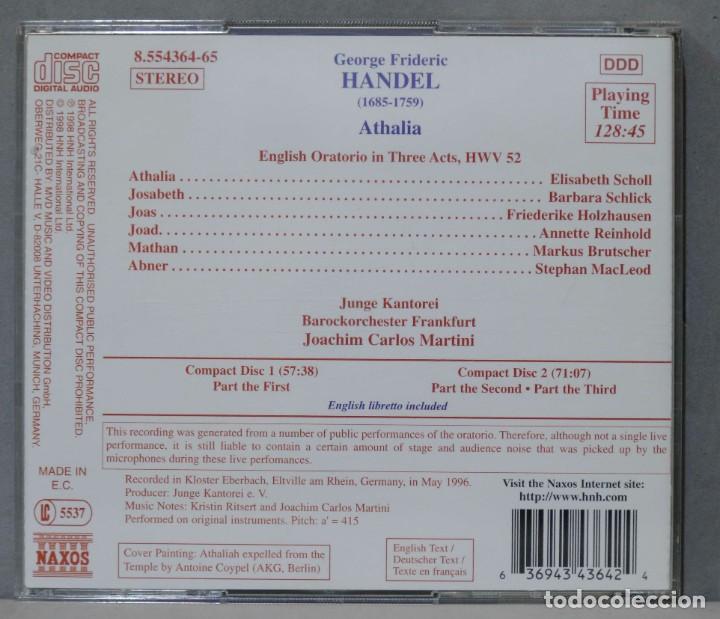 Discos de vinilo: CD. HANDEL. ATHALIA. MARTINI - Foto 2