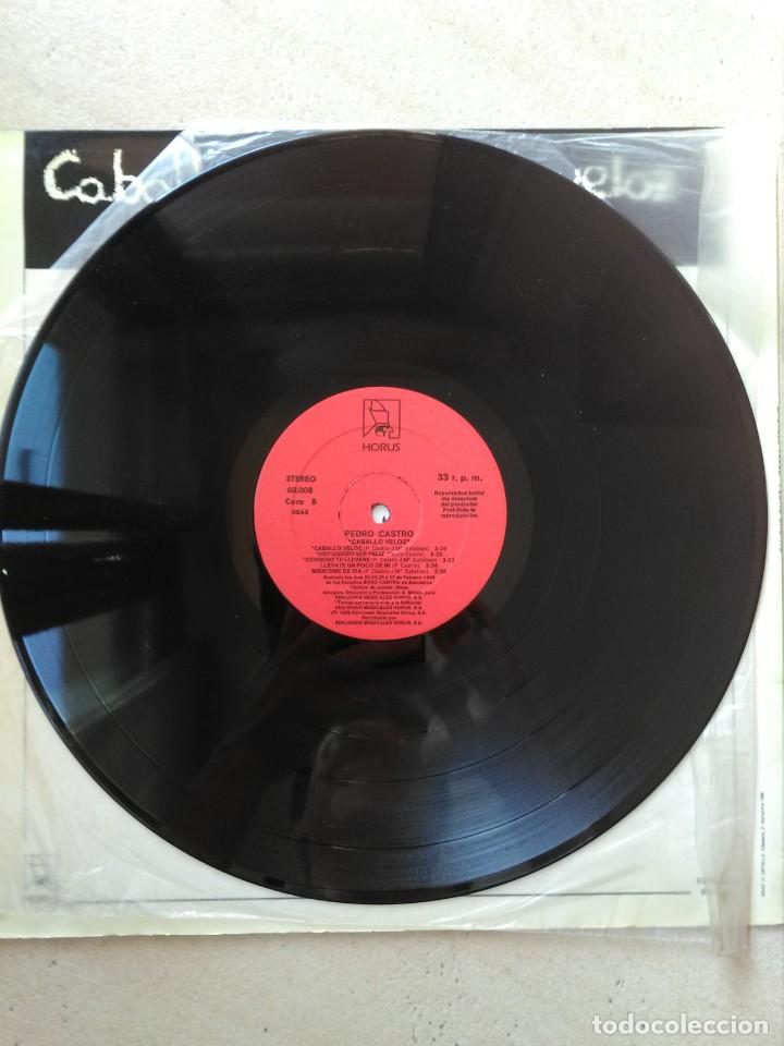 Discos de vinilo: LP de PEDRO CASTRO - Caballo veloz (1986) - Foto 6