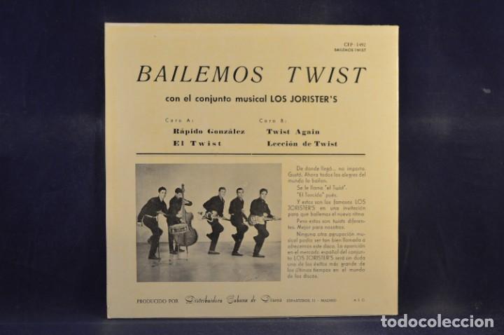 Discos de vinilo: LOS JORISTERS - BAILEMOS TWIST - EP - Foto 2 - 298834653