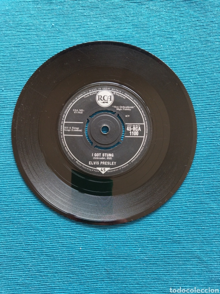 Discos de vinilo: Elvis Presley - one night-I got stung - Foto 2