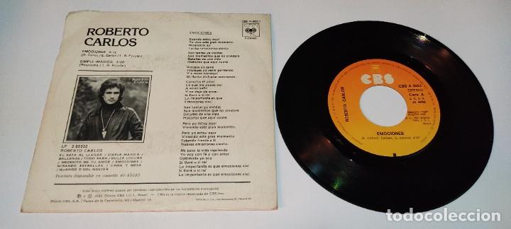 Discos de vinilo: Roberto Carlos - Emociones (7&rdquo;, Single) - Foto 2