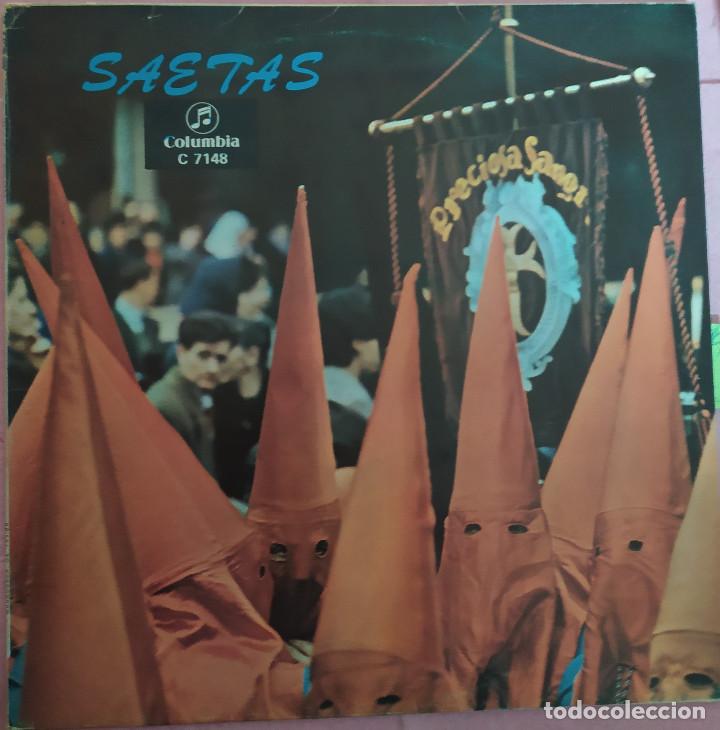 Discos de vinilo: LP SAETAS - SEMANA SANTA - Madrugada de Pasion - Columbia C 7148 (EX-/EX+)