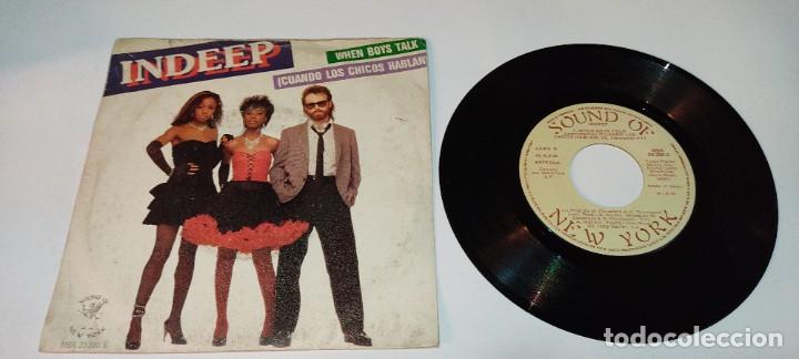 Discos de vinilo: Indeep - When Boys Talk = Cuando Los Chicos Hablan (7&rdquo;, Single) - Foto 1