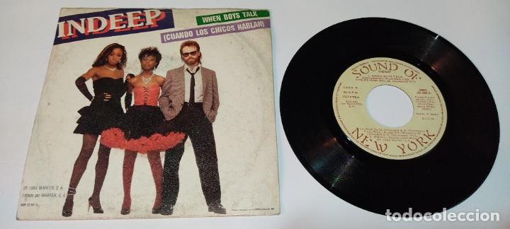 Discos de vinilo: Indeep - When Boys Talk = Cuando Los Chicos Hablan (7&rdquo;, Single) - Foto 2