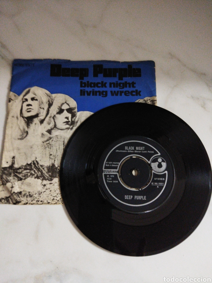 Discos de vinilo: Deep Purple - Black night - Living wreck - Foto 1