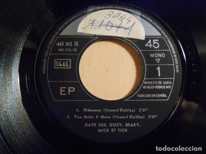 Discos de vinilo: DAVE DEE, DOZY, BEAKY, MICK & TICH, EP, HIDEAWAY + 3, A&Ntilde;O 1966 - Foto 4
