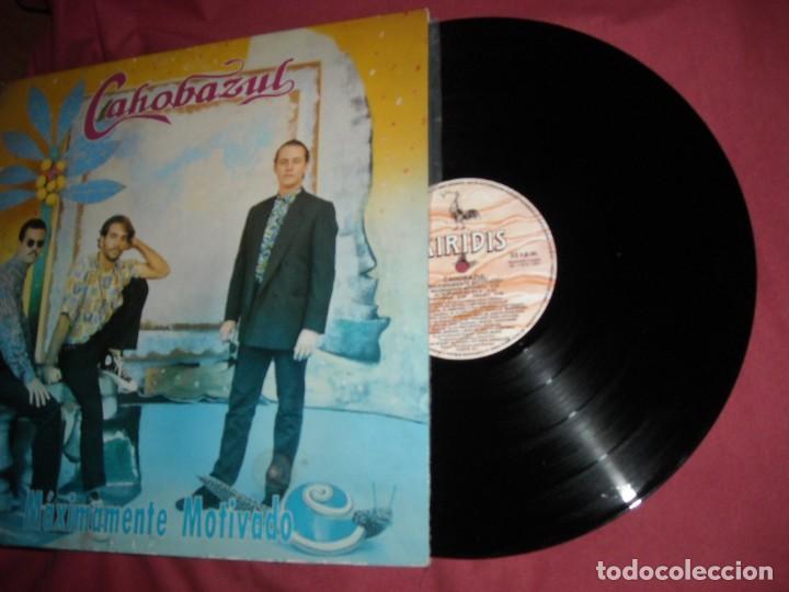 Vinyl records: Cahobazul - Maximamente Motivado - LP KIRIDIS 1991 - POP ROCK LATINO